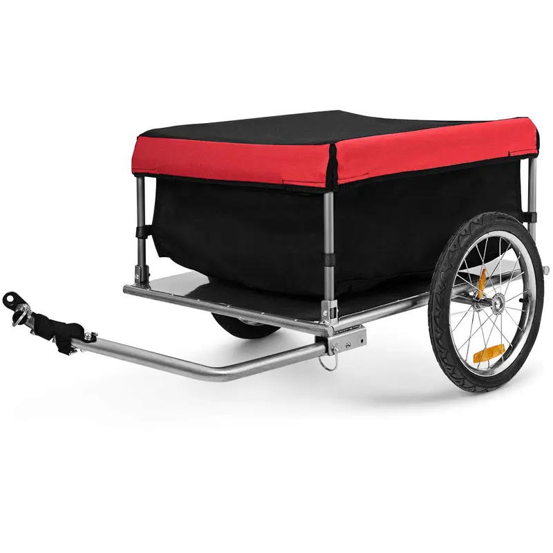 Lastenfahrrad-Anhänger mit klappbarem Rahmen und Schnellspannvorrichtung, 16-Zoll-Räder
