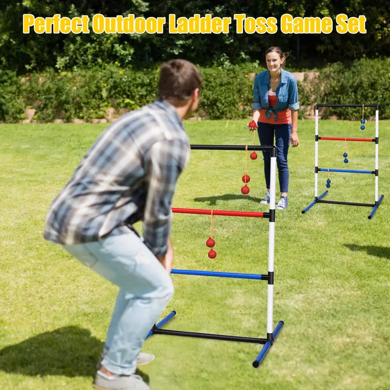 Leiter-Wurfspiel-Set, Leiter-Ball-Wurfspiel-Set für Innen- und Außenbereich 2