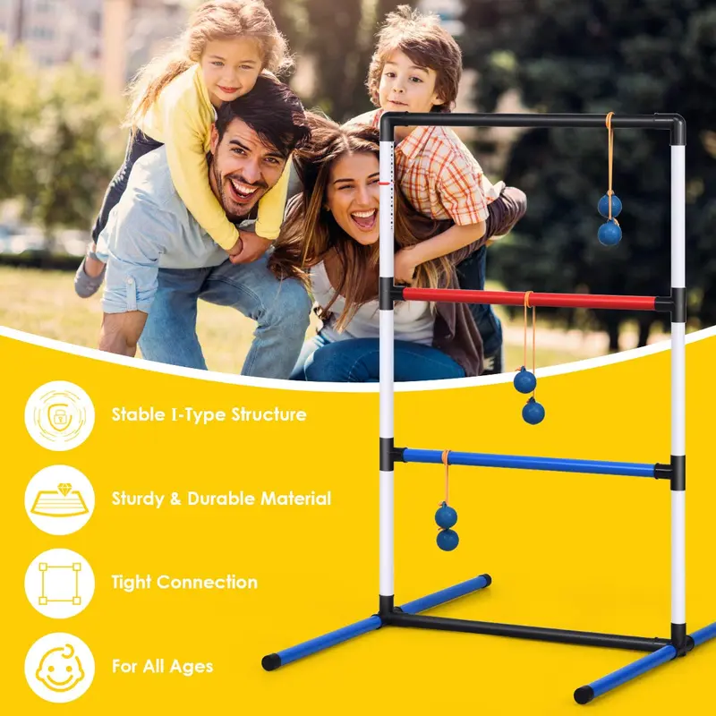 Leiter-Wurfspiel-Set, Leiter-Ball-Wurfspiel-Set für Innen- und Außenbereich