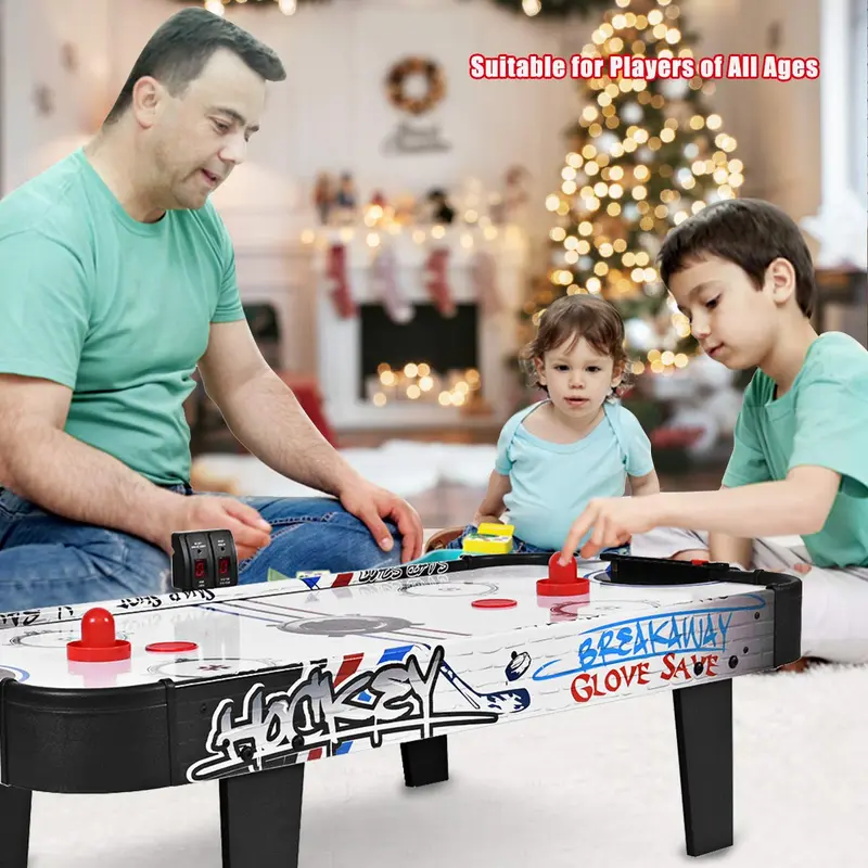 Luftbetriebener Air-Hockey-Tisch mit LED-Elektronikpunktzählung, Sportspiel 2