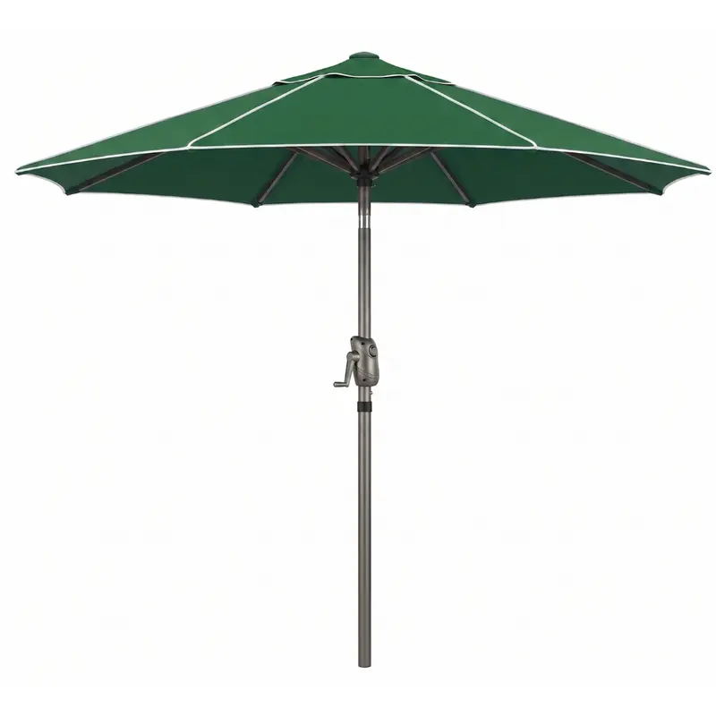 Marktschirm für die Terrasse, 2,29 m, mit Neigungsmechanismus, Kurbel und 8-Rippen-Gestell 2