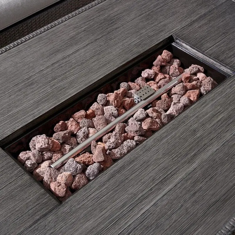 Martha Stewart Metall-Sitzgruppe für 4 Personen mit Kissen 2