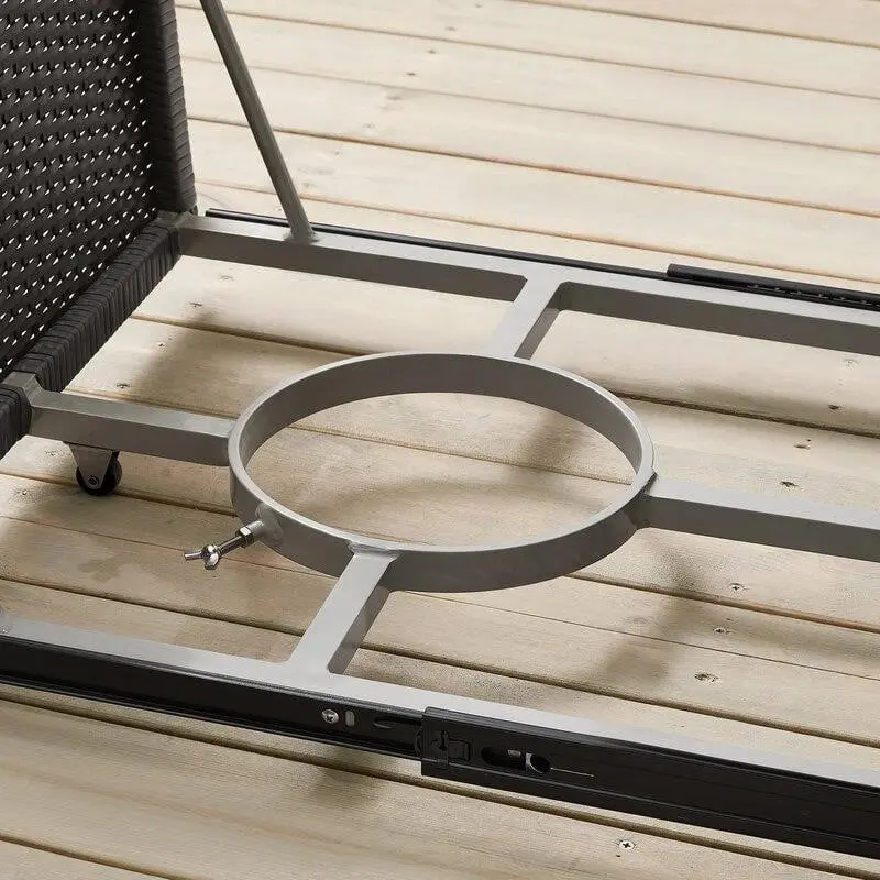 Martha Stewart Metall-Sitzgruppe für 4 Personen mit Kissen