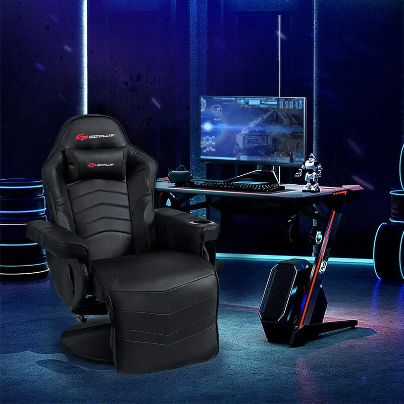 Massage-Gaming-Stuhl im Rennstil, Gaming-Sessel mit Liegefunktion