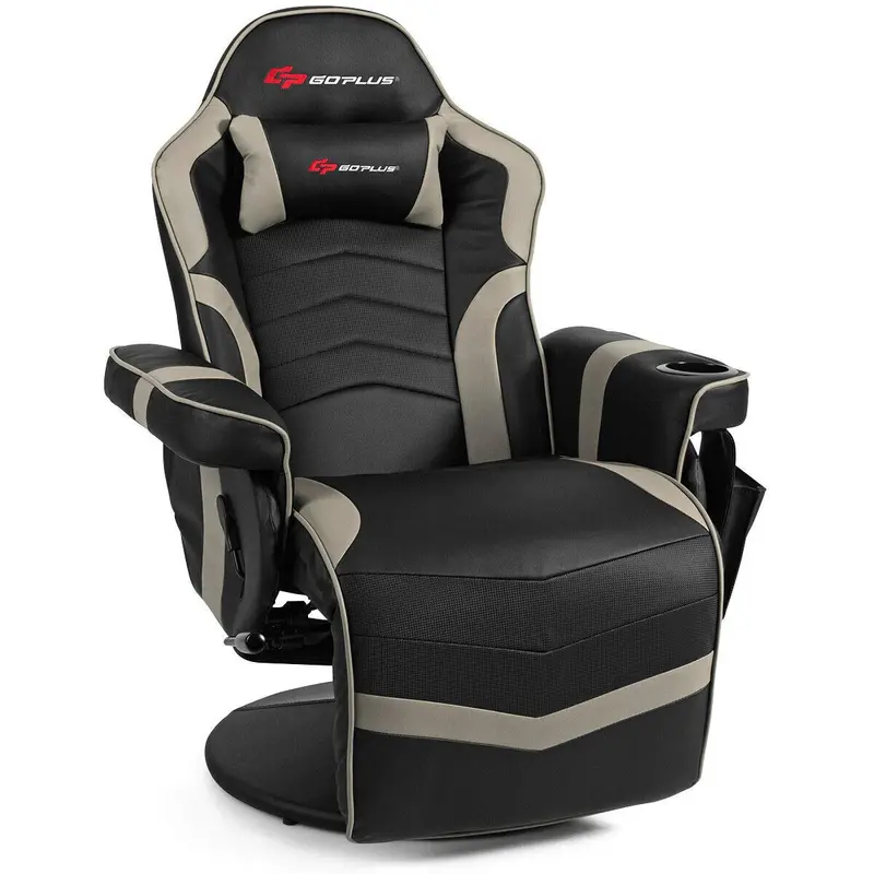 Massage-Gaming-Stuhl im Rennstil, Gaming-Sessel mit Liegefunktion