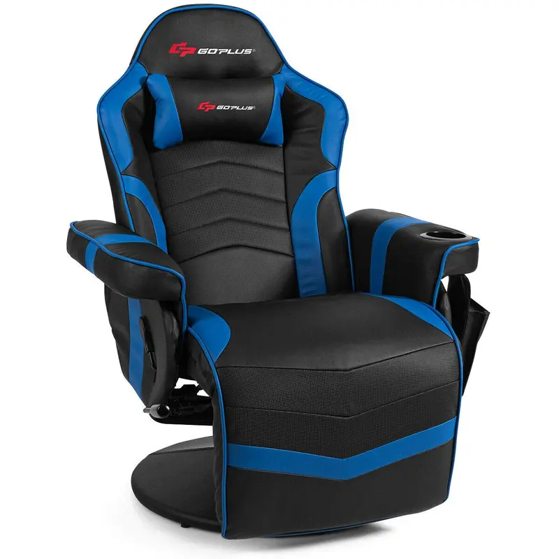 Massage-Gaming-Stuhl im Rennstil, Gaming-Sessel mit Liegefunktion