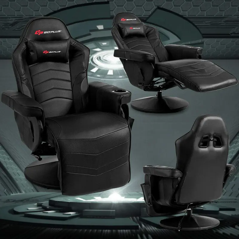 Massage-Gaming-Stuhl im Rennstil, Gaming-Sessel mit Liegefunktion