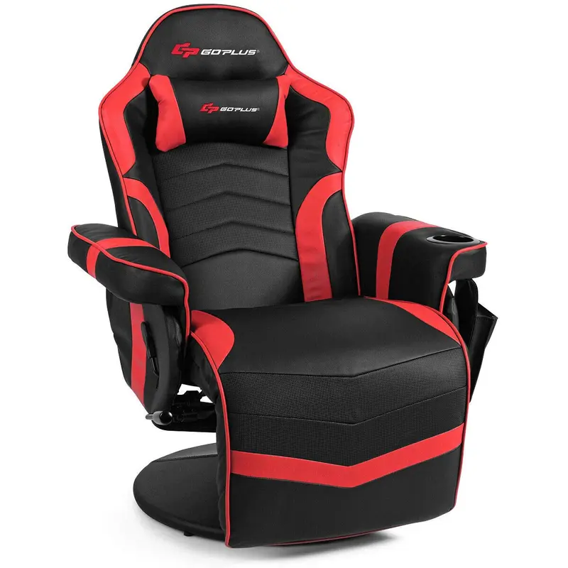 Massage-Gaming-Stuhl im Rennstil, Gaming-Sessel mit Liegefunktion