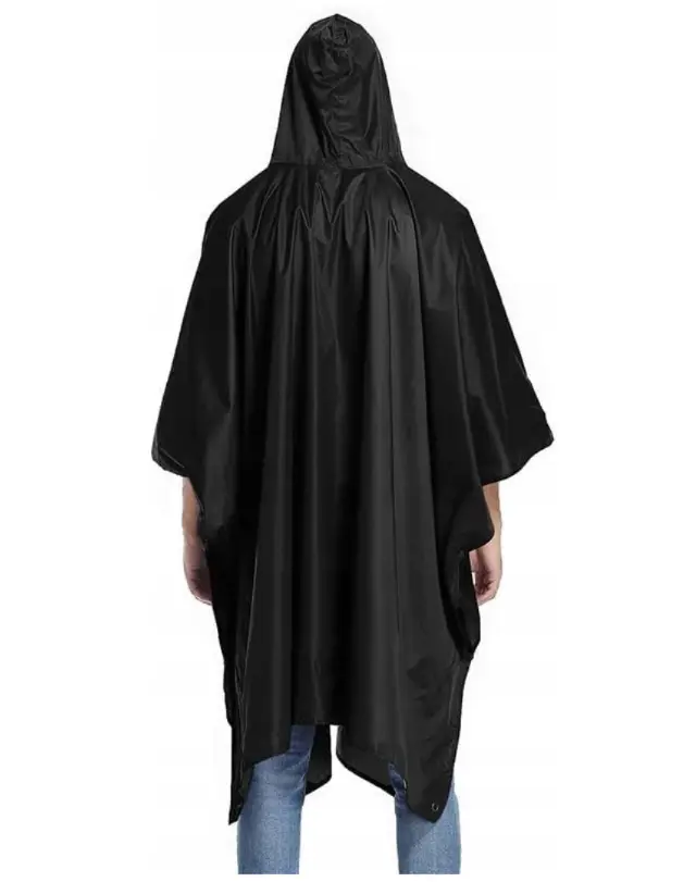 Mehrzweck-Regenponcho mit Kapuze und Aufbewahrungstasche 2