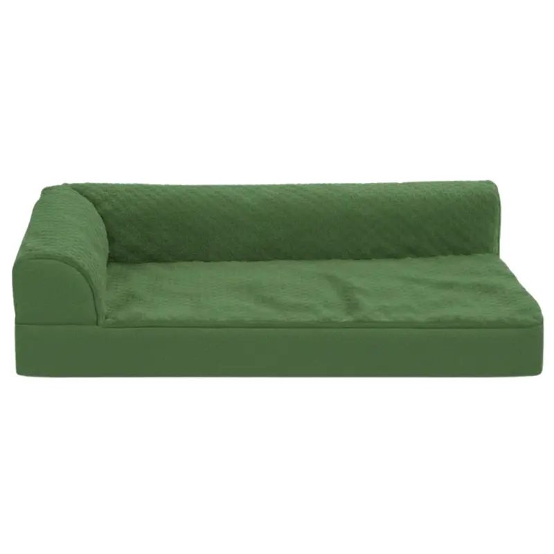 Memory-Foam-Haustierbett mit L-förmigem Randpolster und abnehmbarer Bezugsauflage