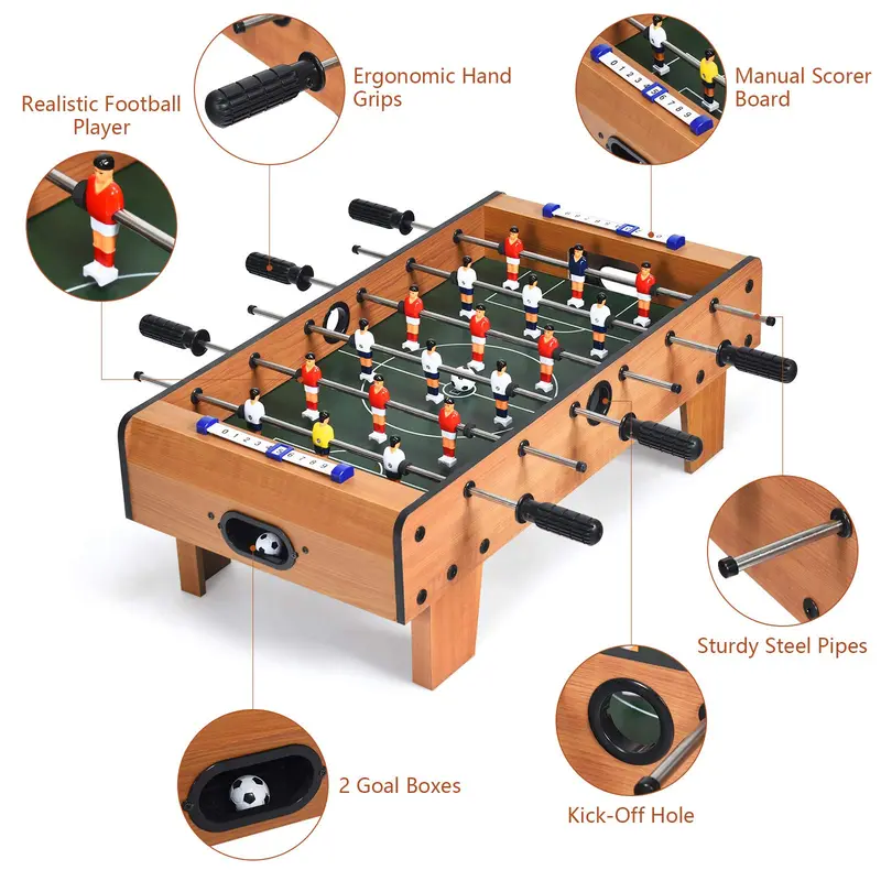 Mini-Fußballtisch, 69 cm großes Fußball-Spielbrett