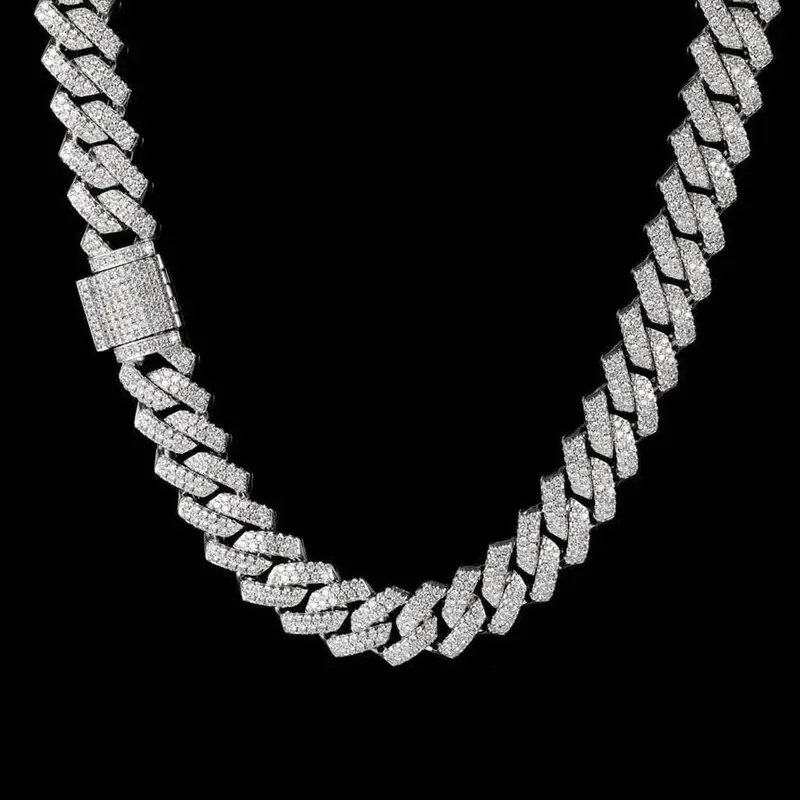 Moissanit-Cuban-Link-Kette 2