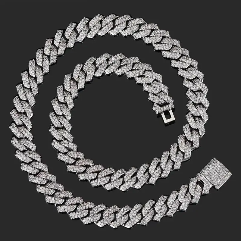 Moissanit-Cuban-Link-Kette
