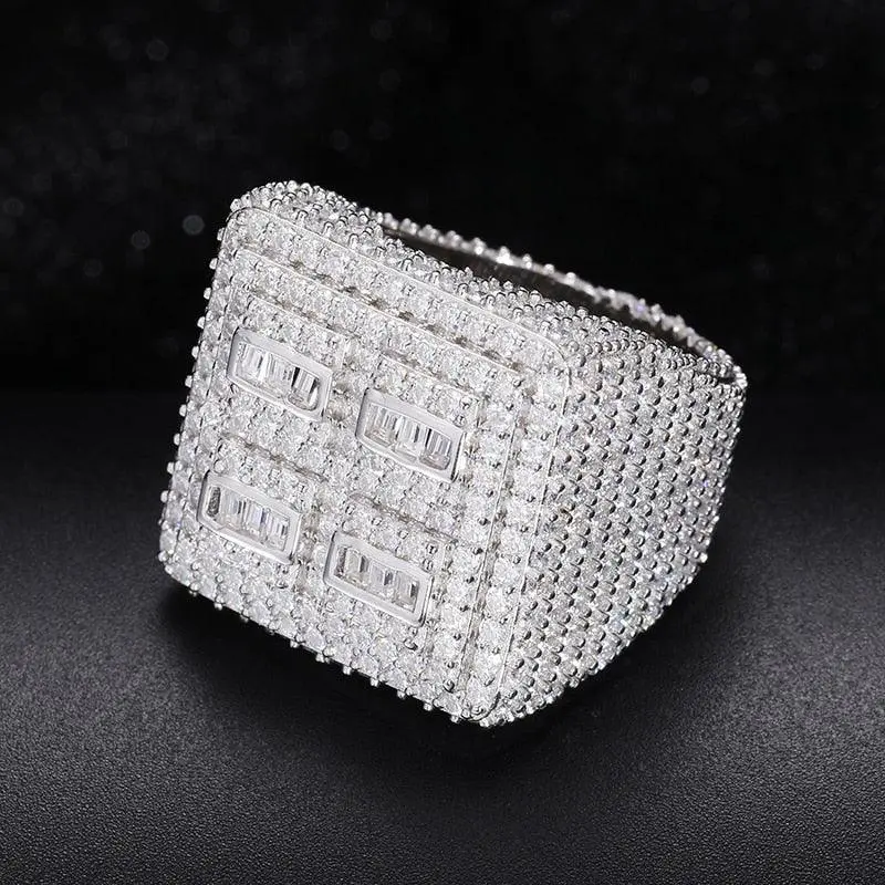 Moissanit-„Iced Pave“-Ring 2