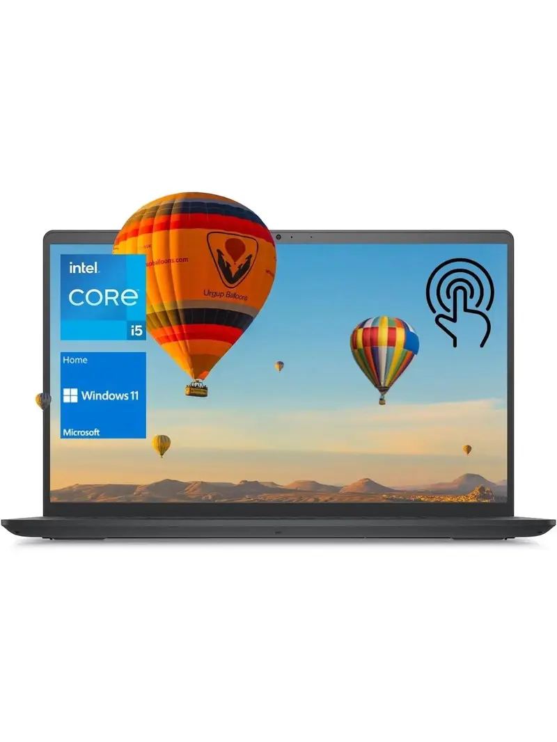 Neuester Dell Inspiron 15 3511 Laptop, 15,6" Full-HD-Touchscreen, Intel Core i5-1035G1, 12 GB RAM, 256 GB PCIe NVMe M.2 SSD, SD-Kartenleser, Webcam, HDMI, WLAN, Windows 11 Home, Schwarz