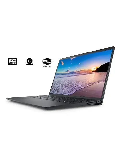 Neuester Dell Inspiron 15 3511 Laptop, 15,6" Full-HD-Touchscreen, Intel Core i5-1035G1, 12 GB RAM, 256 GB PCIe NVMe M.2 SSD, SD-Kartenleser, Webcam, HDMI, WLAN, Windows 11 Home, Schwarz