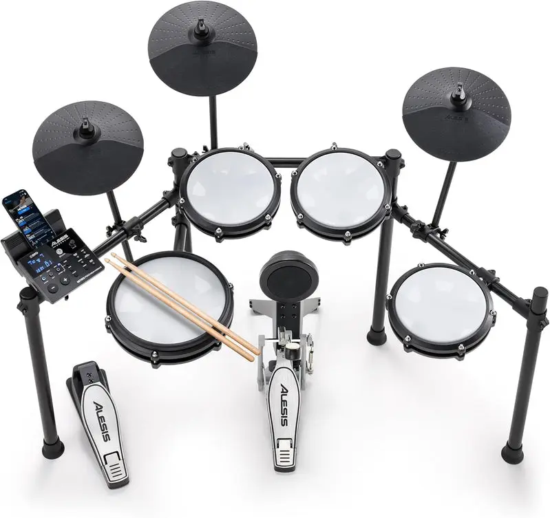 Nitro-Max-Elektroschlagzeug mit Mesh-Pads und Bluetooth