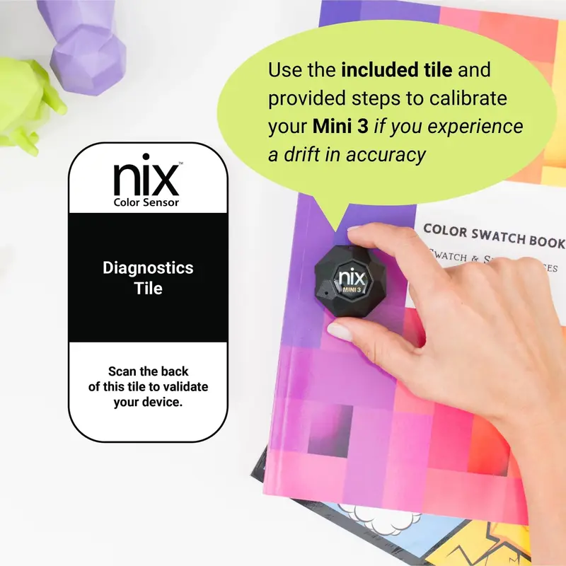 Nix Mini 3 Farbsensor – Farbmessgerät, tragbares Werkzeug zur Farbabstimmung