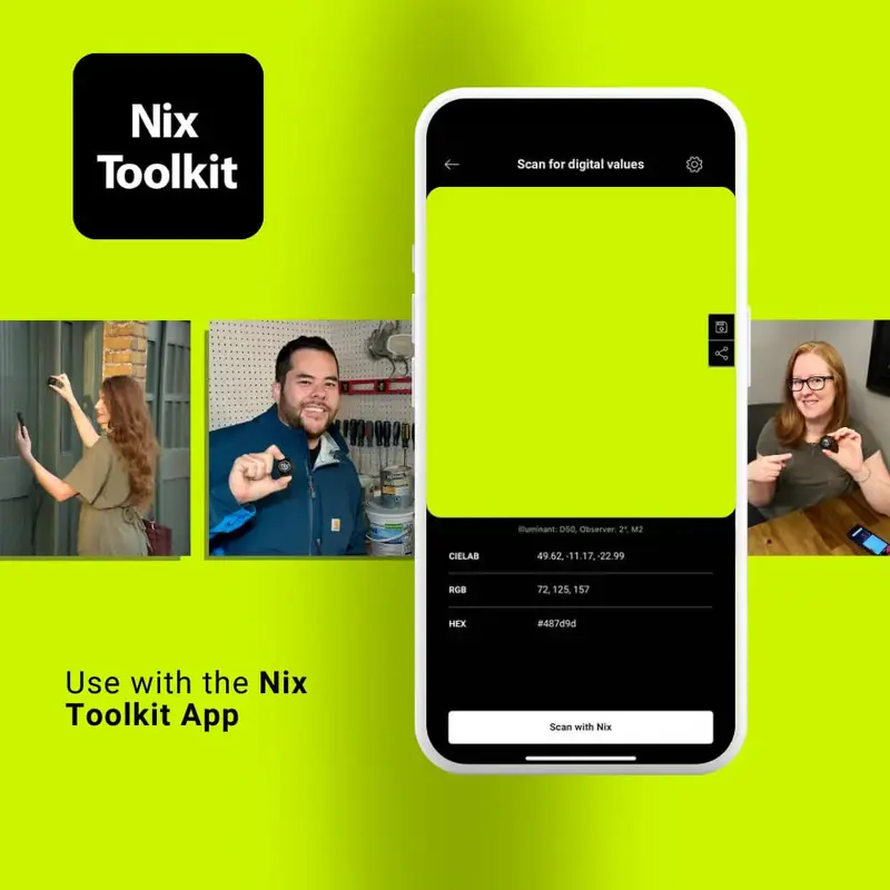 Nix Mini 3 Farbsensor – Farbmessgerät, tragbares Werkzeug zur Farbabstimmung