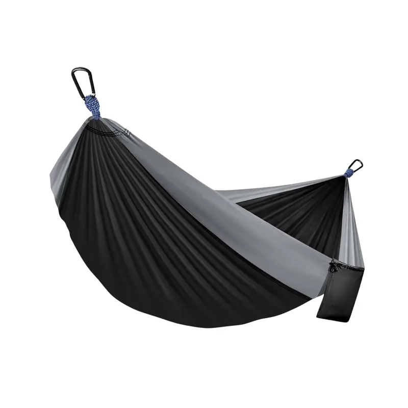 Nylon-Camping-Hängematte mit verstellbaren Gurten und 2 Karabinern