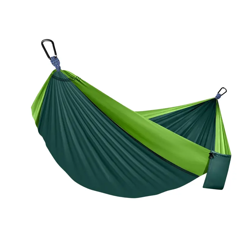 Nylon-Camping-Hängematte mit verstellbaren Gurten und 2 Karabinern