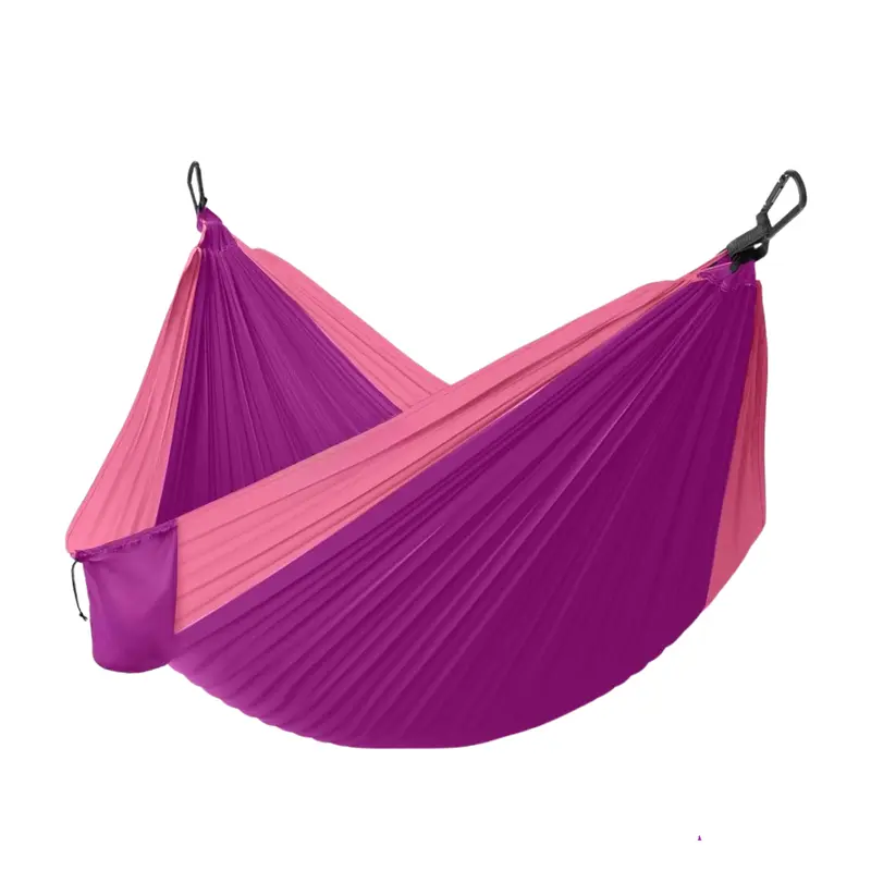 Nylon-Hängematte mit verstellbaren Baumgurten und Stahl-Karabinern