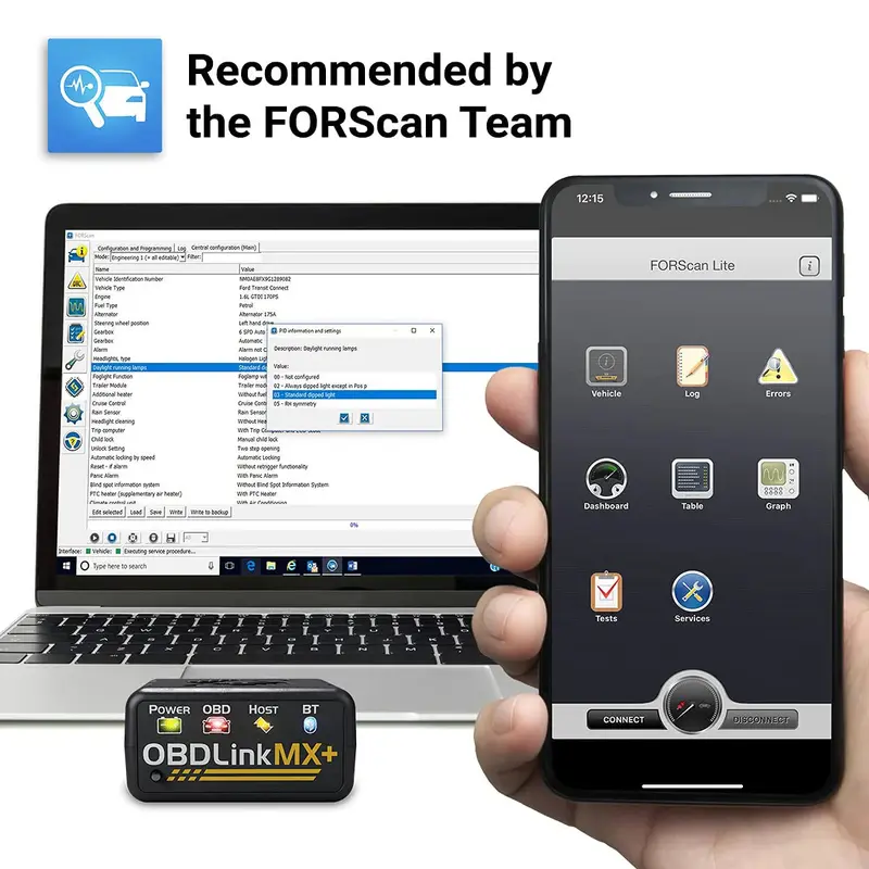 OBDLink Bluetooth-Scanner für iPhone, Android und Windows
