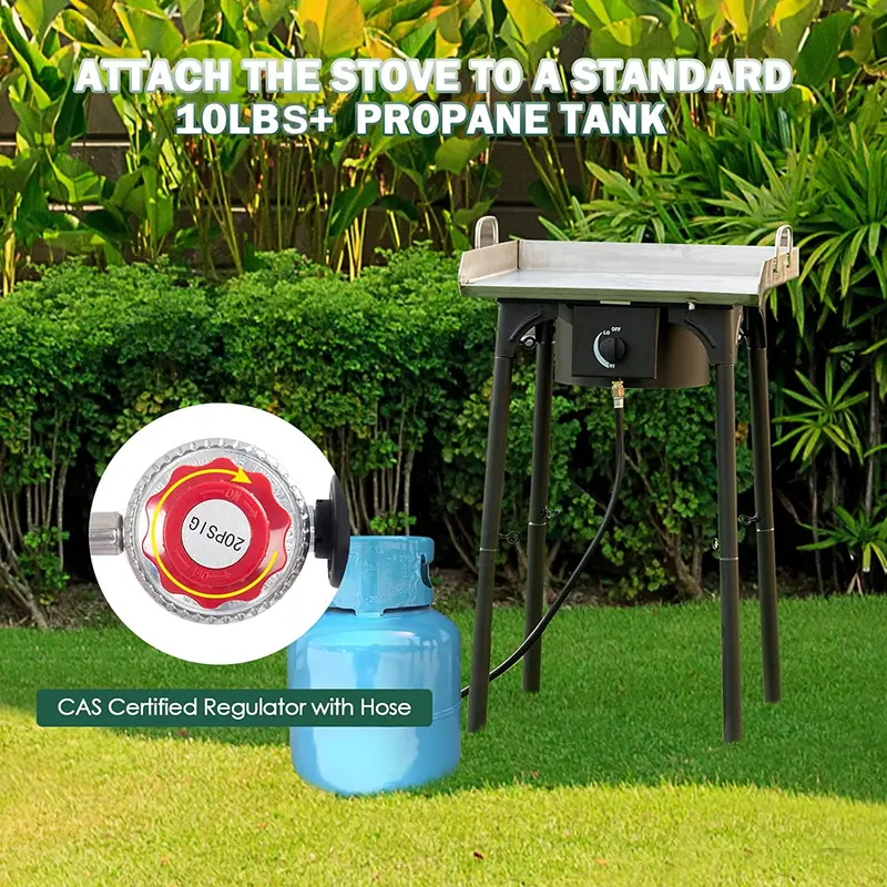 Outdoor-Campingherd mit 100.000 BTU – Hochdruck-Propan-Gaskocher