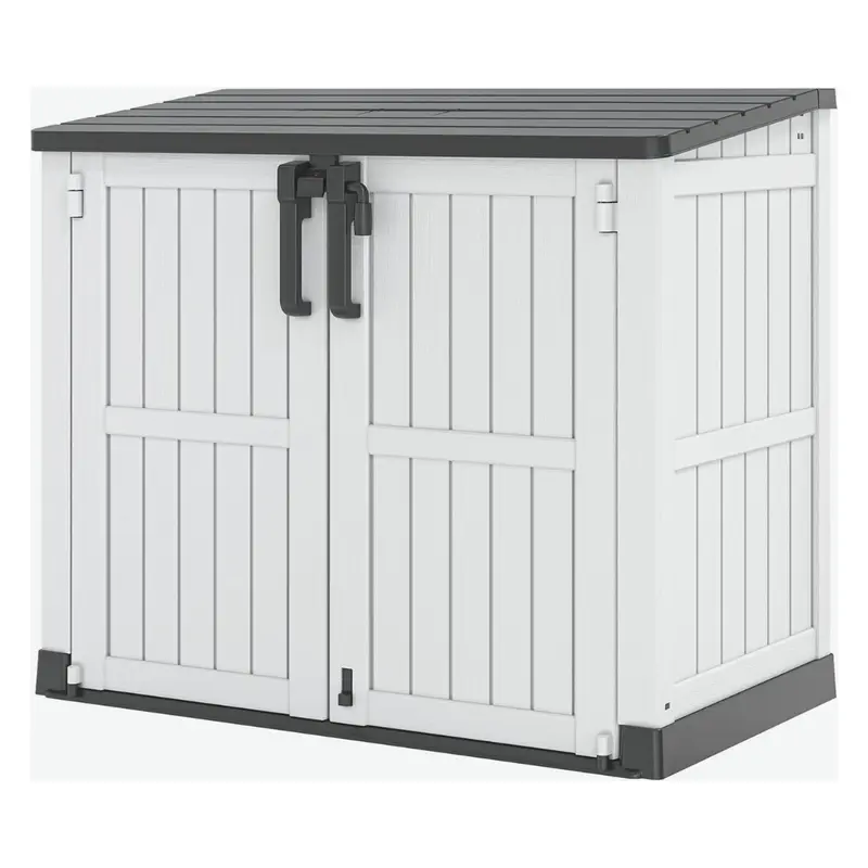Outdoor-Resin-Aufbewahrungsschuppen mit 36 Kubikfuß Fassungsvermögen und abschließbarem Gartenlager 2
