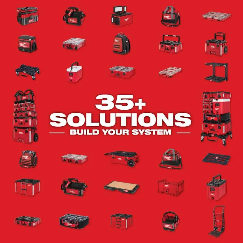 PACKOUT Rollwerkzeugkasten, 55 cm, inkl. 55-cm-Groß- und 55-cm-Mittel-Werkzeugkasten (Modellnummern 8426-8425-8424)