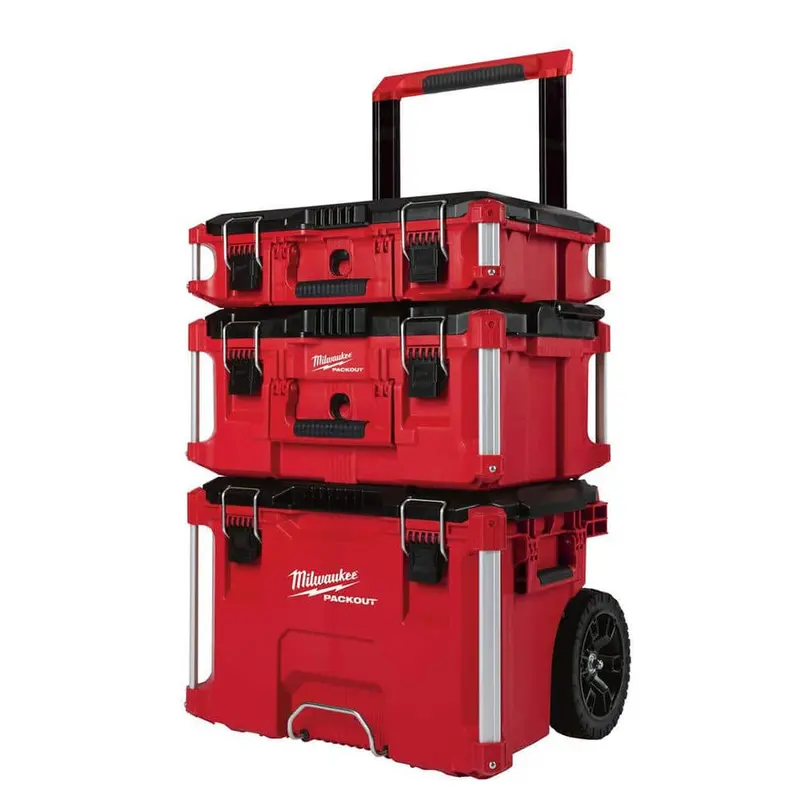 PACKOUT Rollwerkzeugkasten, 55 cm, inkl. großem und mittlerem Werkzeugkasten (22 Zoll), Modellnummern 8426-8425-8424