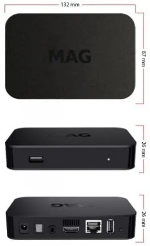 {Paket mit 2 Stück} IPTV-Box mit integriertem WLAN + HDMI-Kabel + Fernbedienung + Netzteil