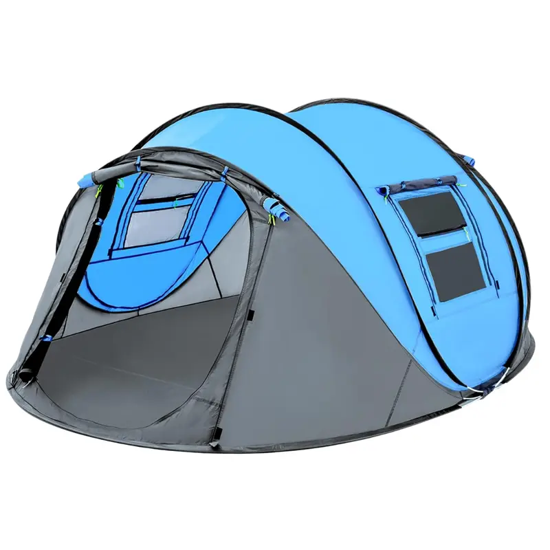 Pop-Up-Campingzelt für 4 Personen mit 2 Türen und automatischem Aufbau 2
