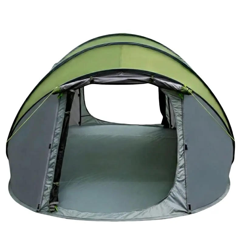 Pop-Up-Campingzelt für 4 Personen mit 2 Türen und automatischem Aufbau