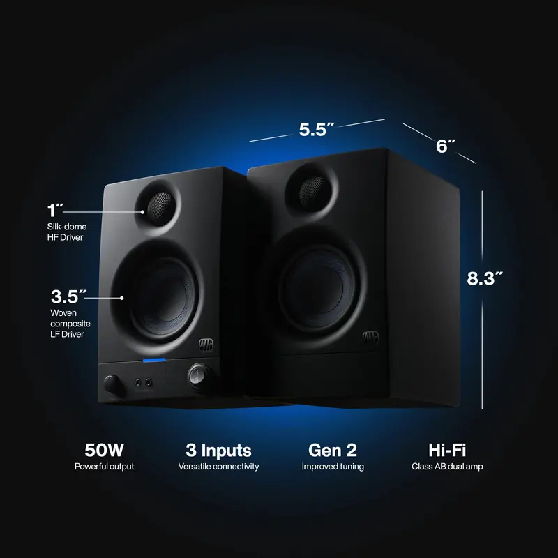 PreSonus aktive Eris-3.5-Studiomonitore