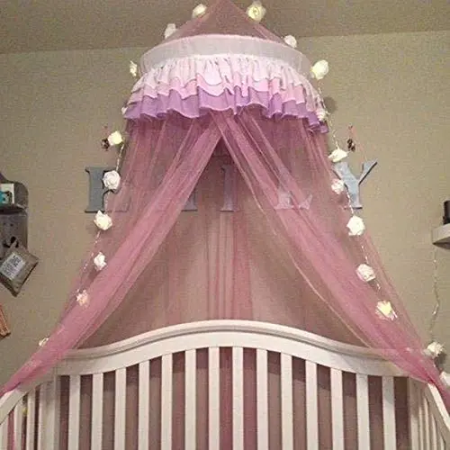 Prinzessinnen-Bett-Himmel mit eleganter Rüschen-Spitze