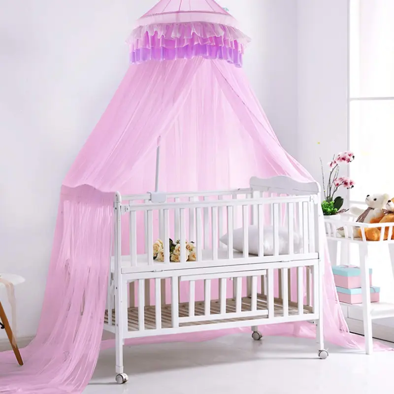 Prinzessinnen-Bett-Himmel mit eleganter Rüschen-Spitze 2