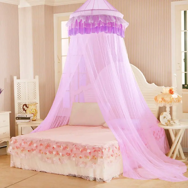 Prinzessinnen-Bett-Himmel mit eleganter Rüschen-Spitze