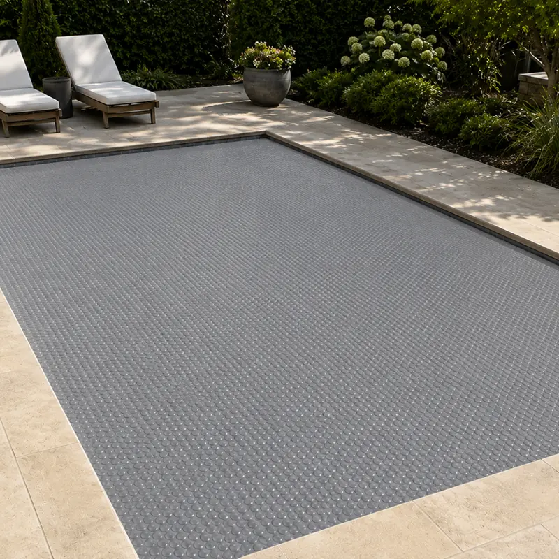 Rechteckiger Solar-Poolcover 12 x 24 ft, 8 Mil PE-Luftblasenfolie