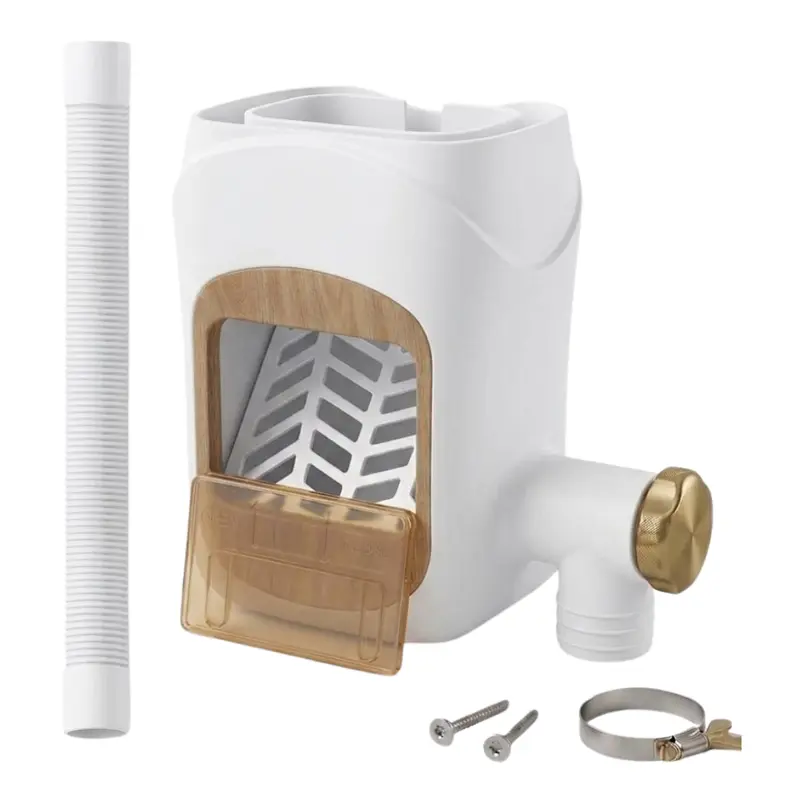 Regenfallrohr-Regenwassersammler mit Filter und PVC-Schlauchsystem