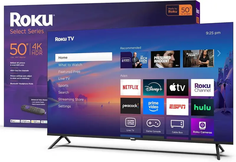 Roku 50" Select Series 4K HDR Smart-TV mit Sprachfernbedienung
