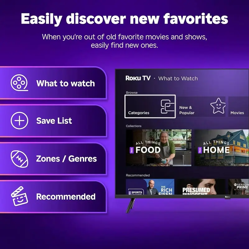 Roku 50" Select Series 4K HDR Smart-TV mit Sprachfernbedienung