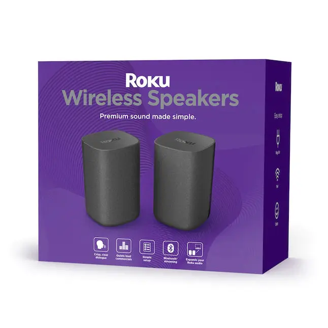 Roku 6,1-Zoll-80-Watt-Set aus 2 intelligenten, tragbaren Lautsprechern für den Innenbereich