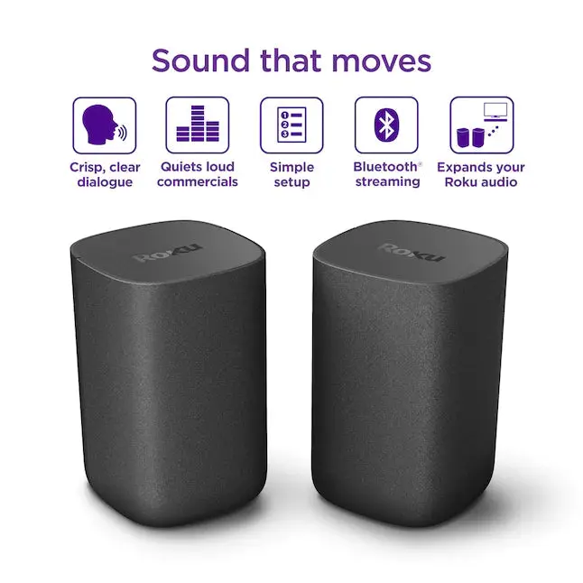Roku 6,1-Zoll-80-Watt-Set aus 2 intelligenten, tragbaren Lautsprechern für den Innenbereich 2