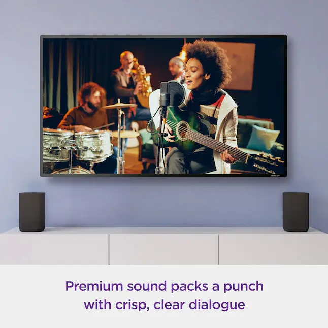 Roku 6,1-Zoll-80-Watt-Set aus 2 intelligenten, tragbaren Lautsprechern für den Innenbereich
