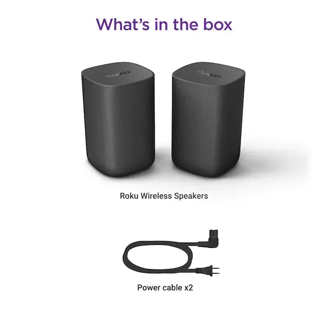 Roku 6,1-Zoll-80-Watt-Set aus 2 intelligenten, tragbaren Lautsprechern für den Innenbereich