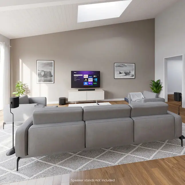 Roku 6,1-Zoll-80-Watt-Set aus 2 intelligenten, tragbaren Lautsprechern für den Innenbereich