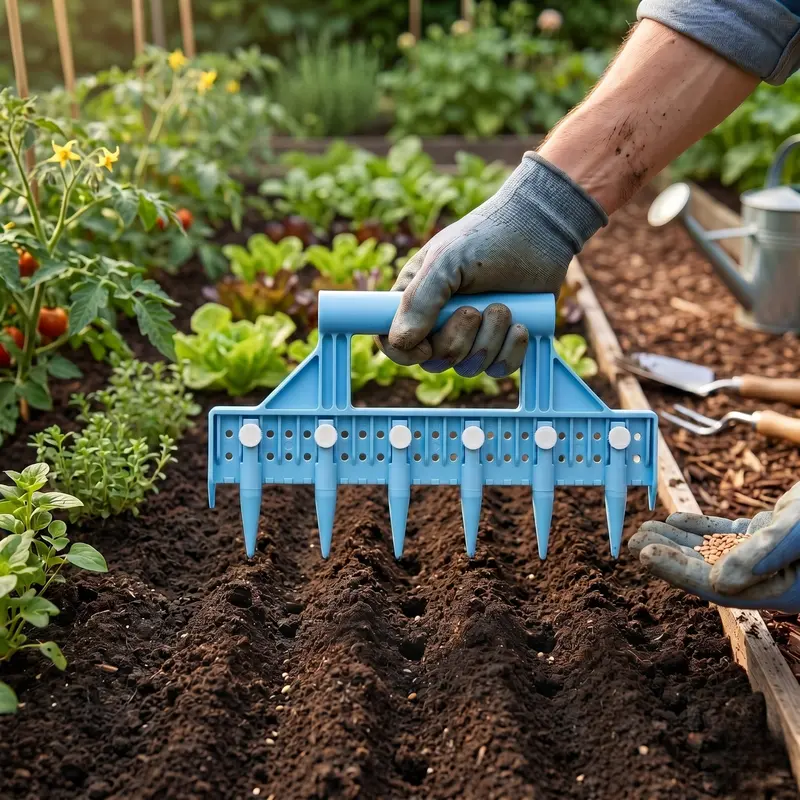 Saat-Dibber-Saatgut-Abstandswerkzeug für die Gartenbepflanzung – Reihenabstandswerkzeug