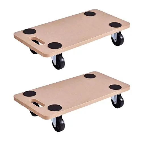 Schwerlast-Transportroller für Möbel aus Holz – Beweglicher Möbelroller für Umzüge (23" x 11,5" Plattform)