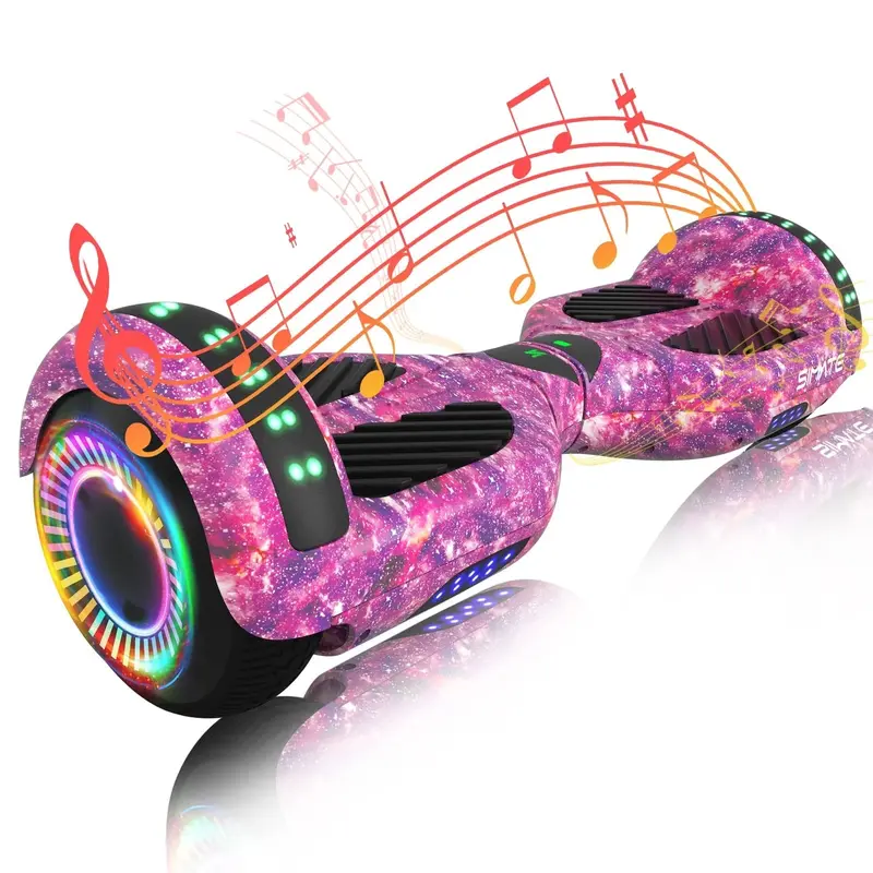 SIMATE 6,5-Zoll-Hoverboard mit Bluetooth und LED-Beleuchtung